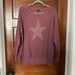 Sz 1 Torrid Sweater with pearl embellishment